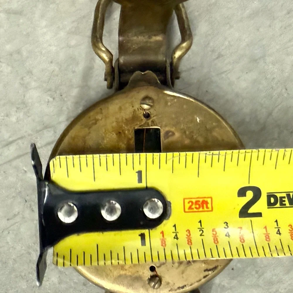Authentic Vintage Brass Pocket Compass 4” x 2” x 1/2” - Picture 12 of 12